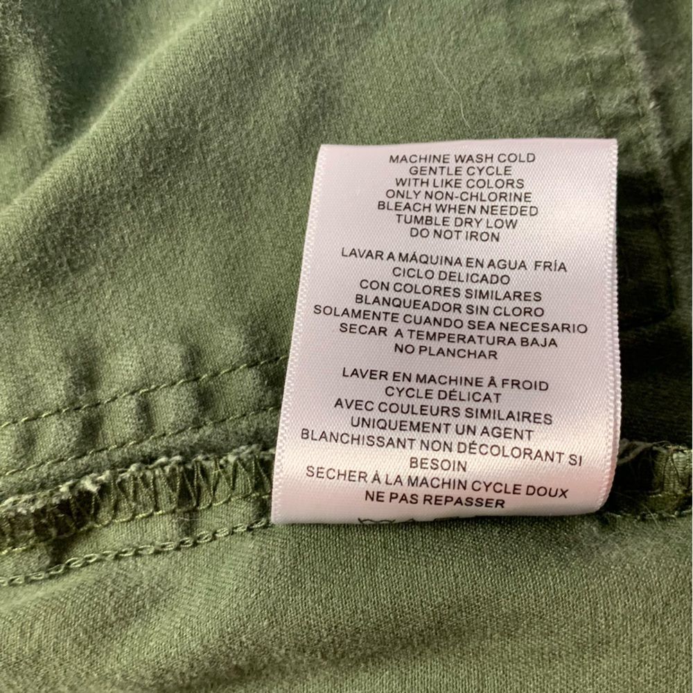Limited Too Shacket Girl’s 10/12 Jacket Preppy Olive Green Military Top Casual - Picture 6 of 8